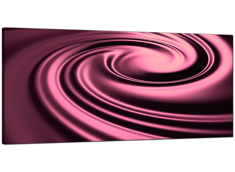 Plum Modern Panoramic Abstract Canvas