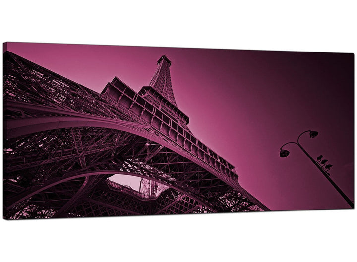 Plum Living Room Panoramic Canvas of France - 4015