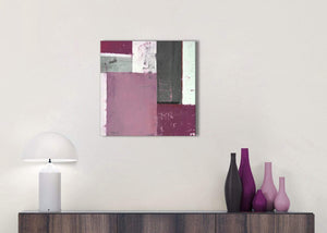 Cheap Plum Gray Abstract Painting Canvas Wall Art Picture Modern 49cm Square 1S342S For Your Living Room
