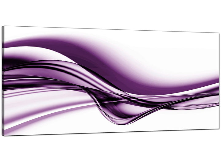 Purple Cheap Panoramic Abstract Canvas - 4031