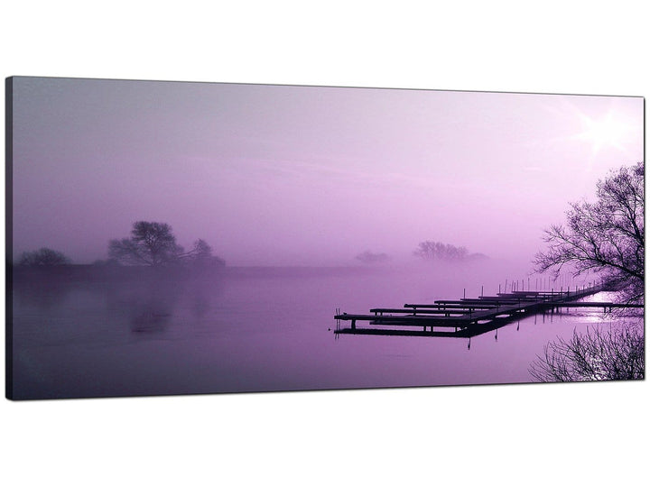 Purple Living Room Panoramic Canvas of Landscape - 4119