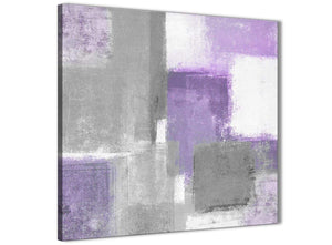 Cheap Purple Grey Painting Bathroom Canvas Wall Art Accessories - Abstract 1s376s - 49cm Square Print