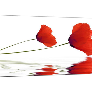 Red Living Room Large Canvas of Poppy