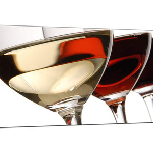 Red Modern Panoramic Kitchen Canvas of Wine