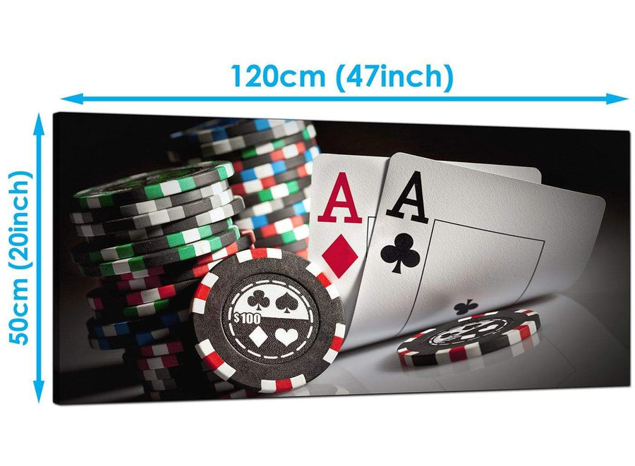 Cheap Red Extra Large Poker Canvas
