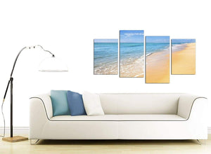 Tropical Blue Seascape Beach Canvas
