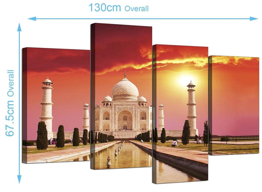 Cheap Taj Mahal Canvas Prints 130cm x 68cm 4193
