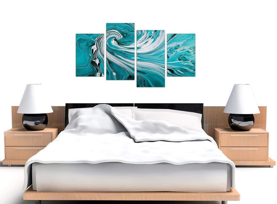 cheap teal abstract swirl canvas prints uk 4266