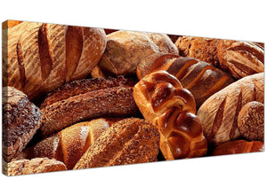 Large Brown Canvas Art of Bread