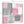 Contemporary Blush Pink Grey Painting Living Room Canvas Wall Art Decorations - Abstract 1s378m - 64cm Square Print