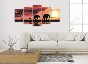 extra-large-5-part-set-orange-sunset-africa-canvas-wall-art-5102