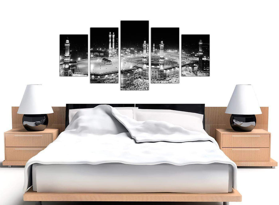 extra large black and white islamic mecca temple canvas art 5231