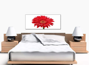 Gerbera Flower Bedroom Red Canvas Art