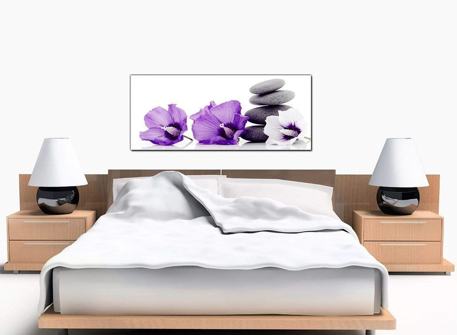 Floral Extra-Large Purple Canvas Picture