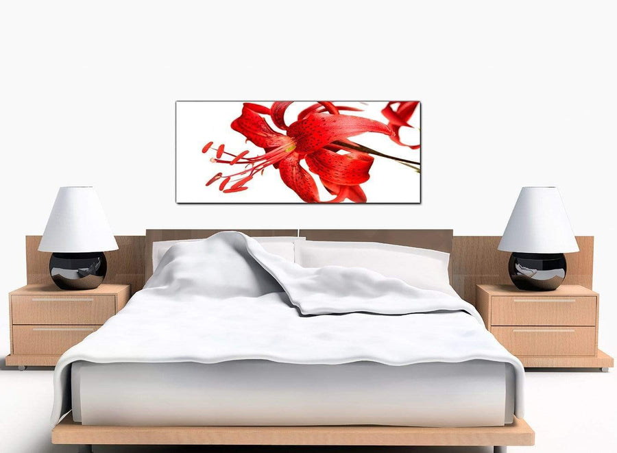 Tiger Lily Extra-Large Red Canvas Wall Art