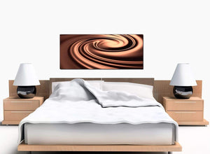 Abstract Bedroom Brown Canvas Picture