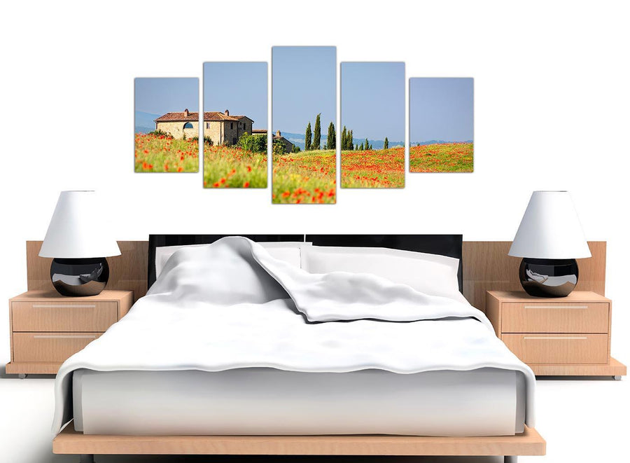 extra large green floral tuscan hills canvas prints 5233