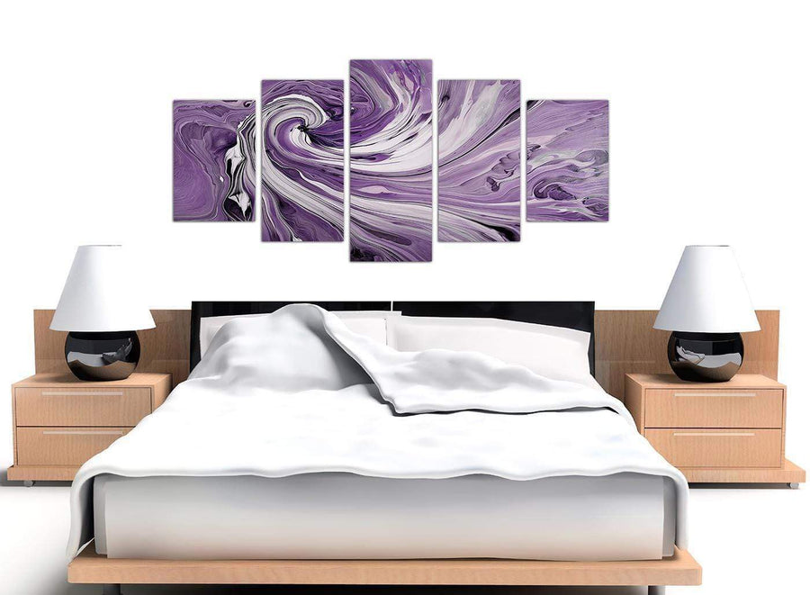 extra large purple purple and white spiral swirl canvas wall art 5270