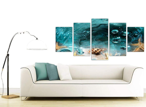 Extra large sea canvas wall art bathroom 5253