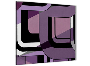 Framed Lilac Grey Painting Living Room Canvas Wall Art Decorations - Abstract 1s412m - 64cm Square Print