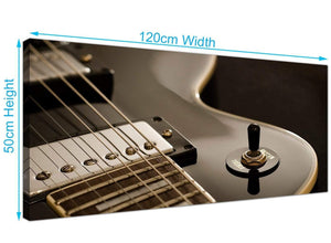 Trendy Electric Guitar Canvas Prints UK 120cm x 50cm 1125