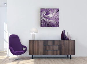 large panoramic purple purple and white spiral swirl canvas art 1s270m
