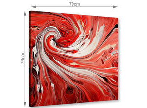 large wall art abstract swirl canvas art red 1s265l
