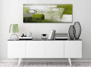 Lime Green Painting Living Room Canvas Pictures Accessories - Abstract 1434 - 120cm Print
