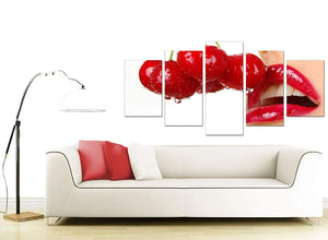 Fruit Canvas Prints UK Cherry Lips 