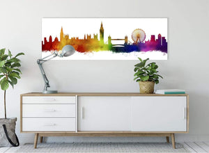 A Contemporary Canvas Picture of a London Skyline in Multi Colours