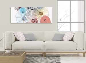 Modern Abstract Floral Multi-Colour Flowers Living Room Canvas Wall Art Accessories - Abstract 1485 - 120cm Print