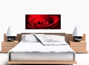 Rose Bedroom Red Canvas Picture