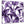 Modern Dark Purple White Tropical Exotic Leaves Canvas Modern 49cm Square 1S322S For Your Bedroom