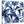 Modern Indigo Navy Blue White Tropical Leaves Canvas Modern 79cm Square 1S320L For Your Dining Room