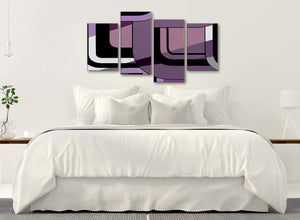 Modern Large Lilac Grey Painting Abstract Living Room Canvas Wall Art Decor - 4412 - 130cm Set of Prints