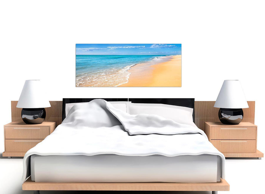 modern panoramic blue tropical beach canvas prints 1199