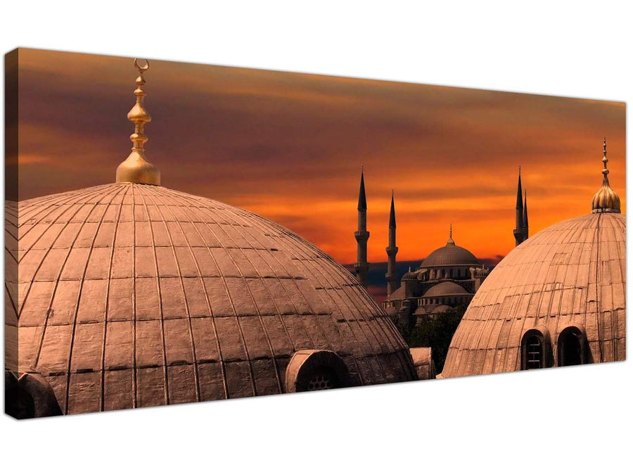 Cheap Islamic Modern Canvas Pictures Orange Sunset 1192