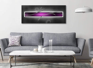 Modern Purple Grey Black Modern Design Abstract Canvas Living Room Canvas Wall Art Accessories - Abstract 1092 - 120cm Print
