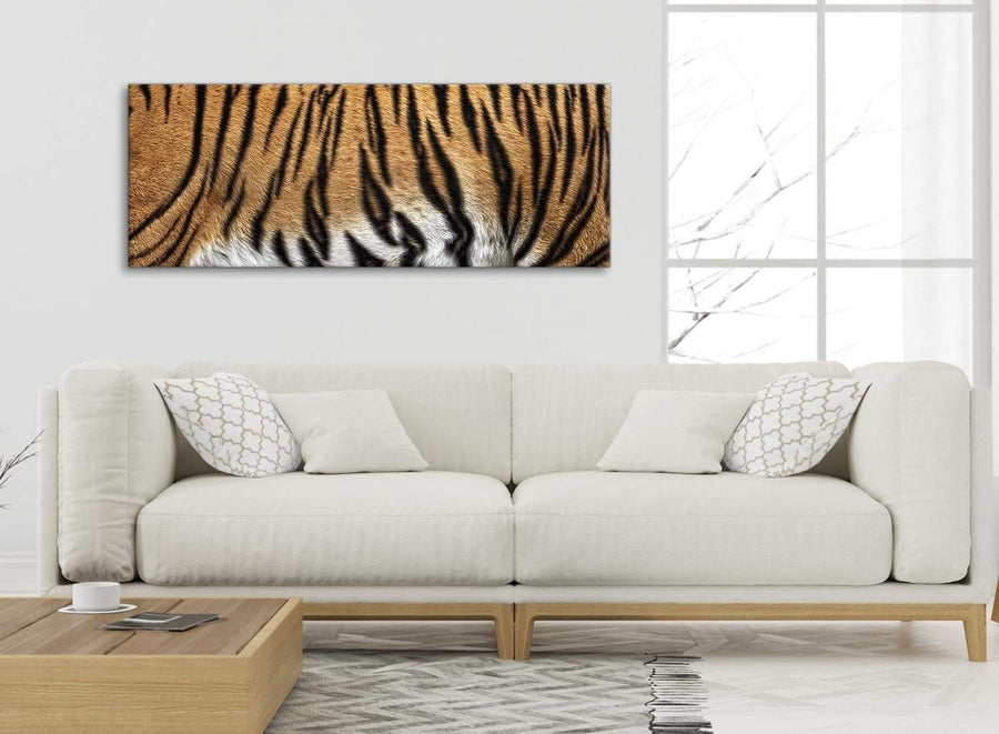 Modern Tiger Animal Print Canvas Art Pictures - 1472 - 120cm Wide Print