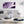 Multiple 3 Piece Aubergine Plum and White - Dining Room Canvas Pictures Accessories - Abstract 3449 - 126cm Set of Prints