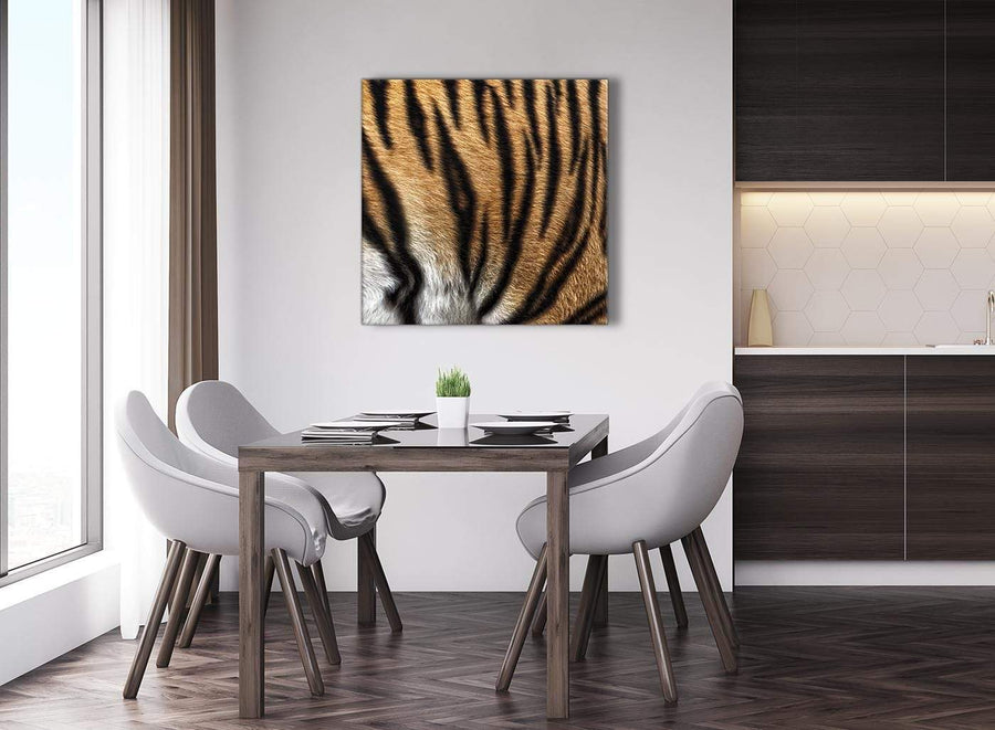 Next Large Canvas Wall Art Tiger Animal Print - 1s472l - 79cm XL Square Picture