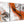 Next Set of 3 Panel Orange and Grey Swirl Dining Room Canvas Pictures Decor - Abstract 3461 - 126cm Set of Prints