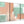 Next Set of 3 Panel Peach Mint Green Kitchen Canvas Wall Art Accessories - Abstract 3375 - 126cm Set of Prints