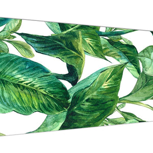 Oversized Green Palm Tropical Banana Leaves Canvas Modern 120cm Wide 1324 For Your Living Room
