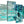 Oversized Large Turquoise Teal Abstract Painting Wall Art Print Canvas Split 4 Set 4333 For Your Living Room