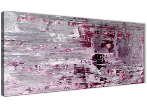 Oversized Plum Grey Abstract Painting Wall Art Print Canvas Modern 120cm Wide 1359 For Your Bedroom