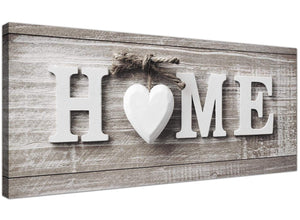Oversized Shabby Chic Home Quote Beige Canvas Modern 120cm Wide 1317 For Your Kitchen