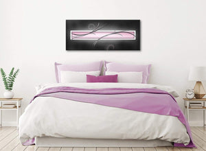 Pink Black Grey White Modern Abstract Canvas Living Room Canvas Wall Art Accessories - Abstract 1296 - 120cm Print