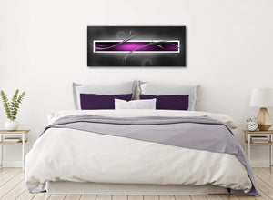 Purple Grey Black Modern Design Abstract Canvas Living Room Canvas Wall Art Accessories - Abstract 1092 - 120cm Print
