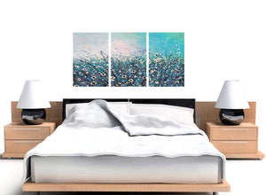 set of three floral canvas prints living room 3260